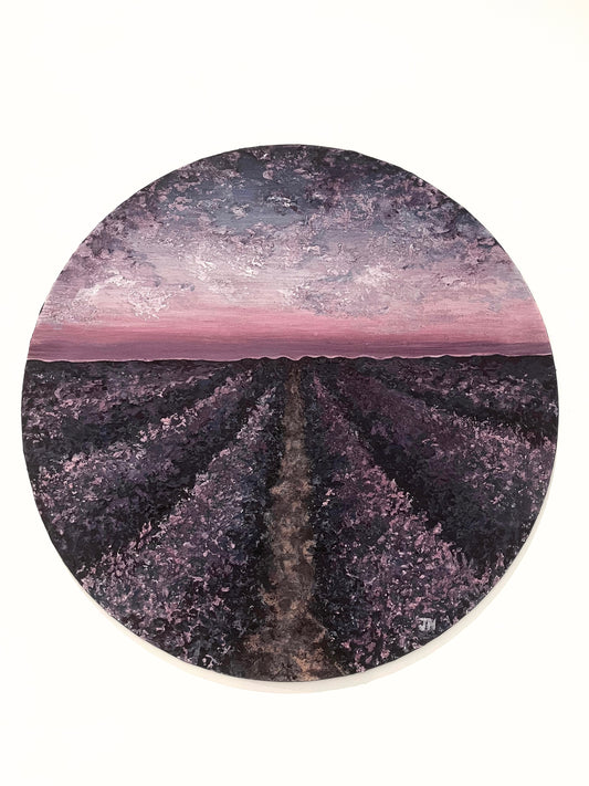 Sunset at Hitchin Lavender